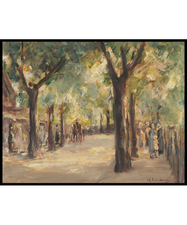 Grosse Seestrasse, in Wannsee mit Spaziergängern