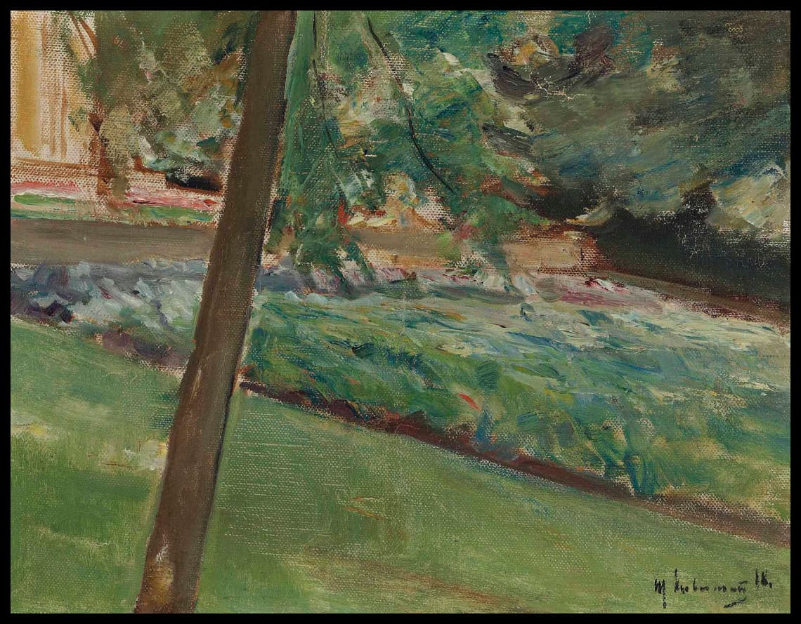 Kohlfeld im Wannseegarten nach Nordwesten