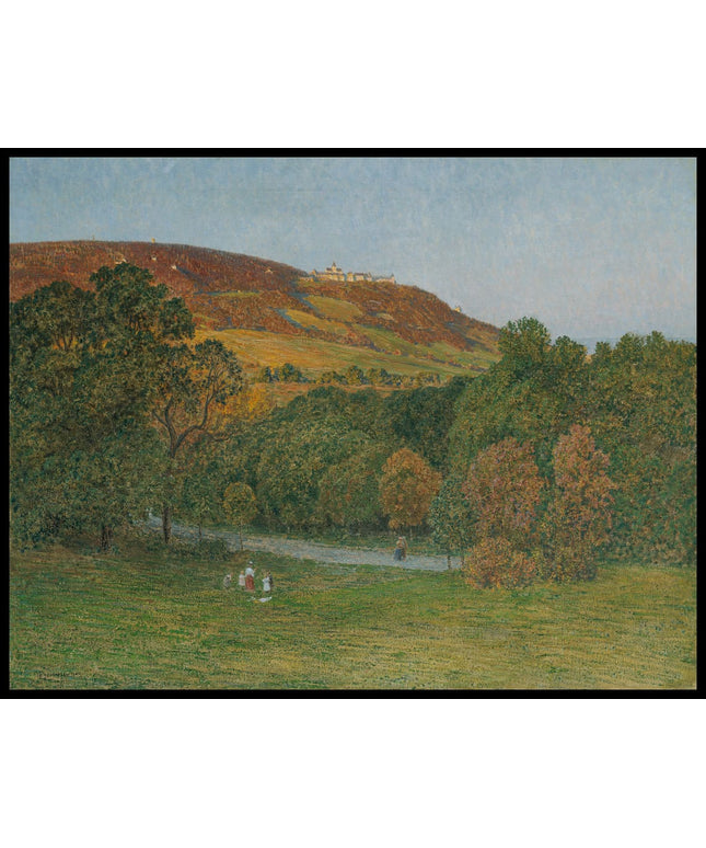 Blick vom Cobenzl auf den Kahlenberg bei Wien