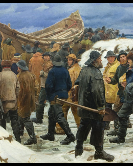 The Lifeboat is Taken through the Dunes