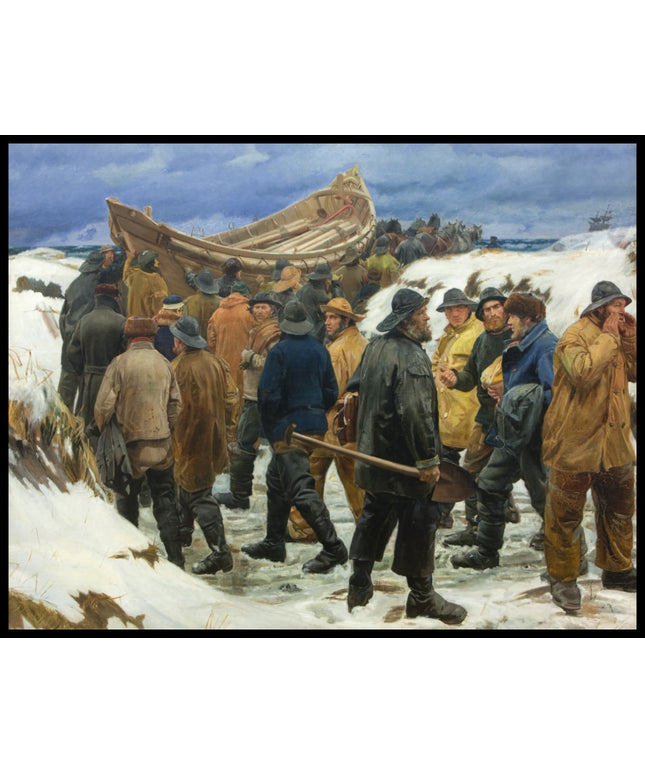 The Lifeboat is Taken through the Dunes