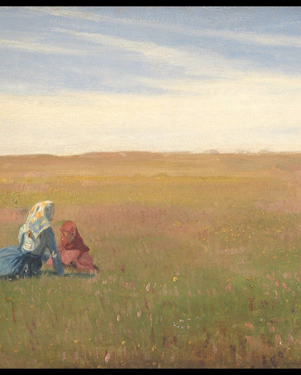 Two Girls in a Field. A Summer’s Day