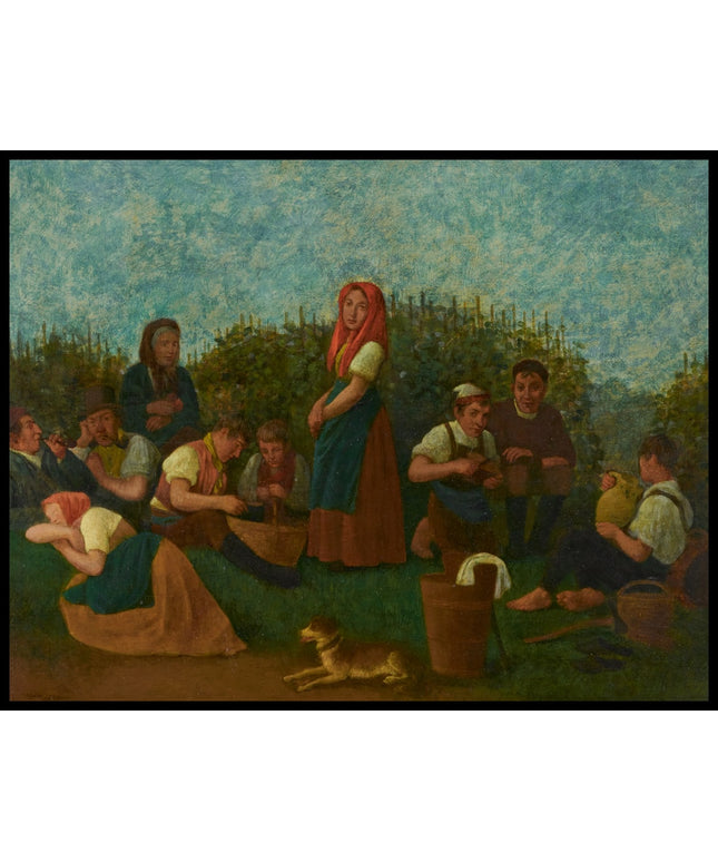 Rast im Weinberg, Familie Schreiber