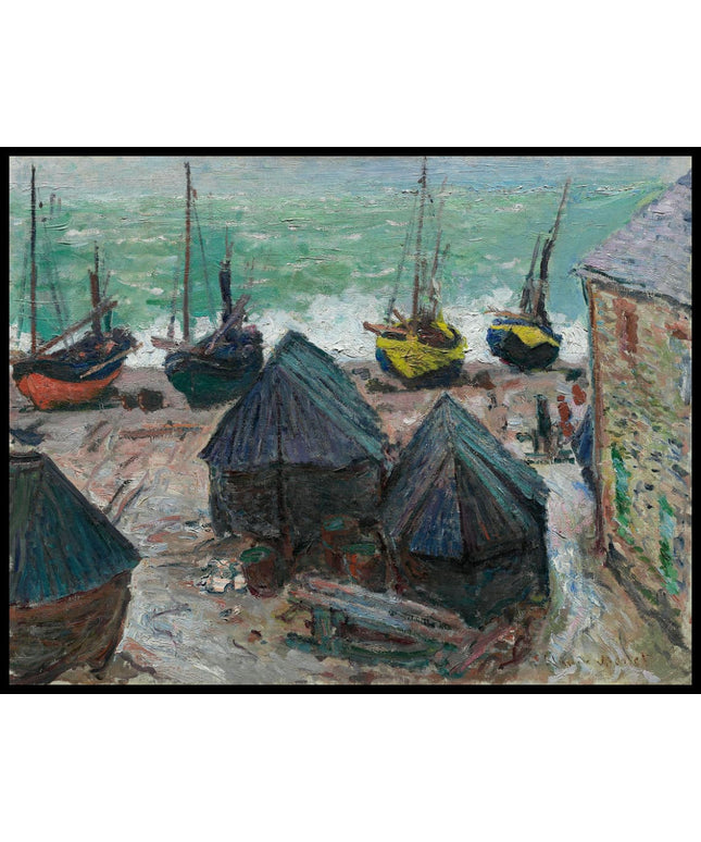 Boats on the Beach at Etretat