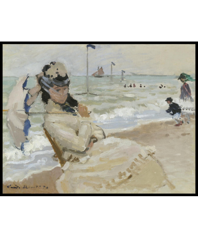 Camille on the Beach at Trouville