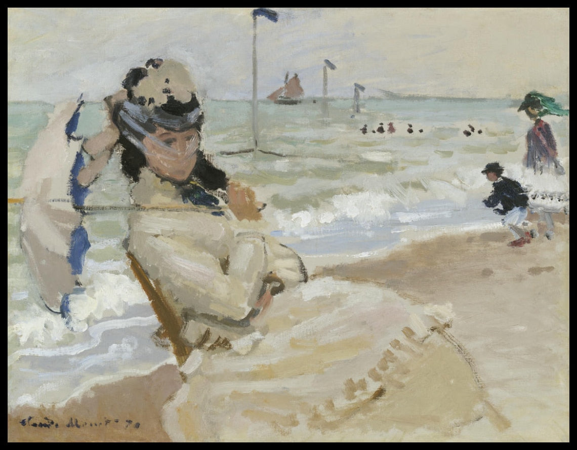 Camille on the Beach at Trouville
