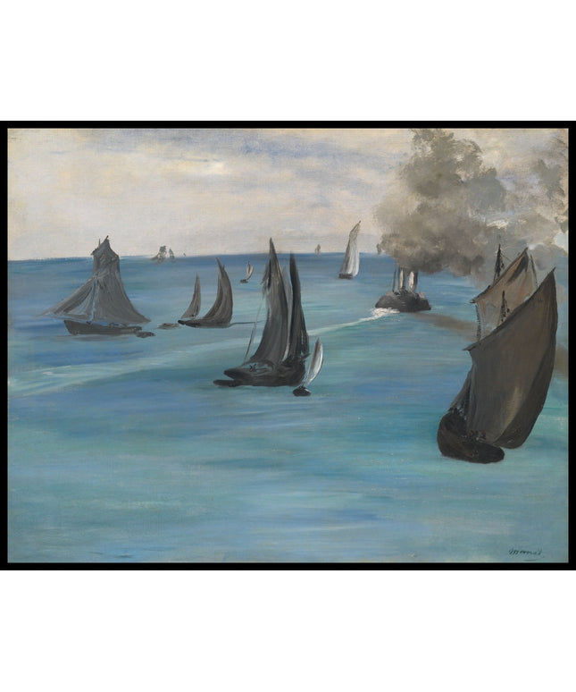 Dampfschiff verlässt Boulogne