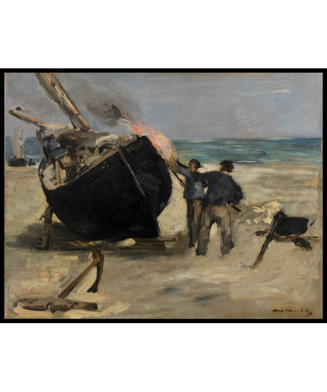 Das Teeren des Bootes