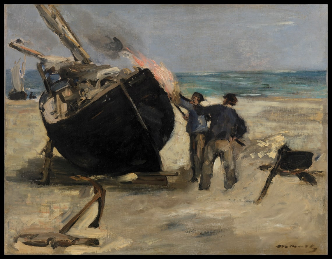 Le goudronnage du bateau