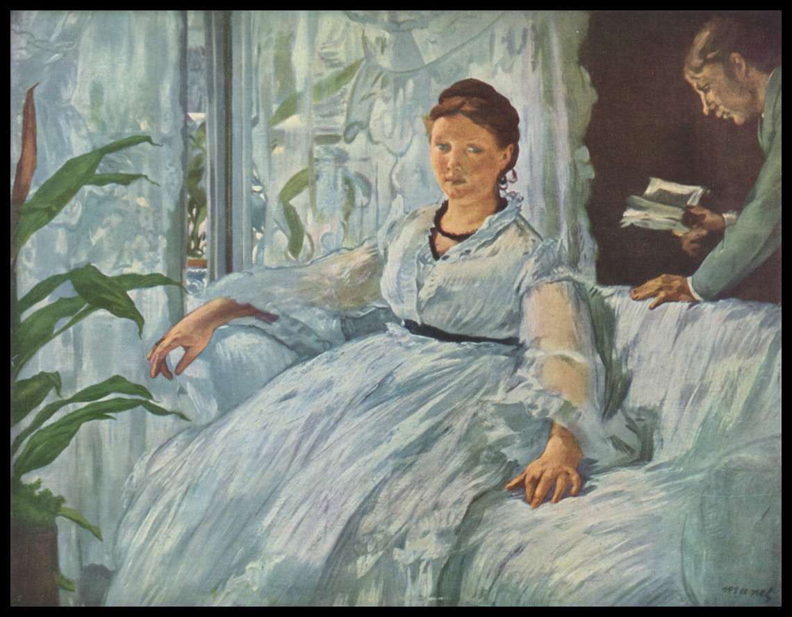 La lecture (Suzanne Manet et son fils Léon)