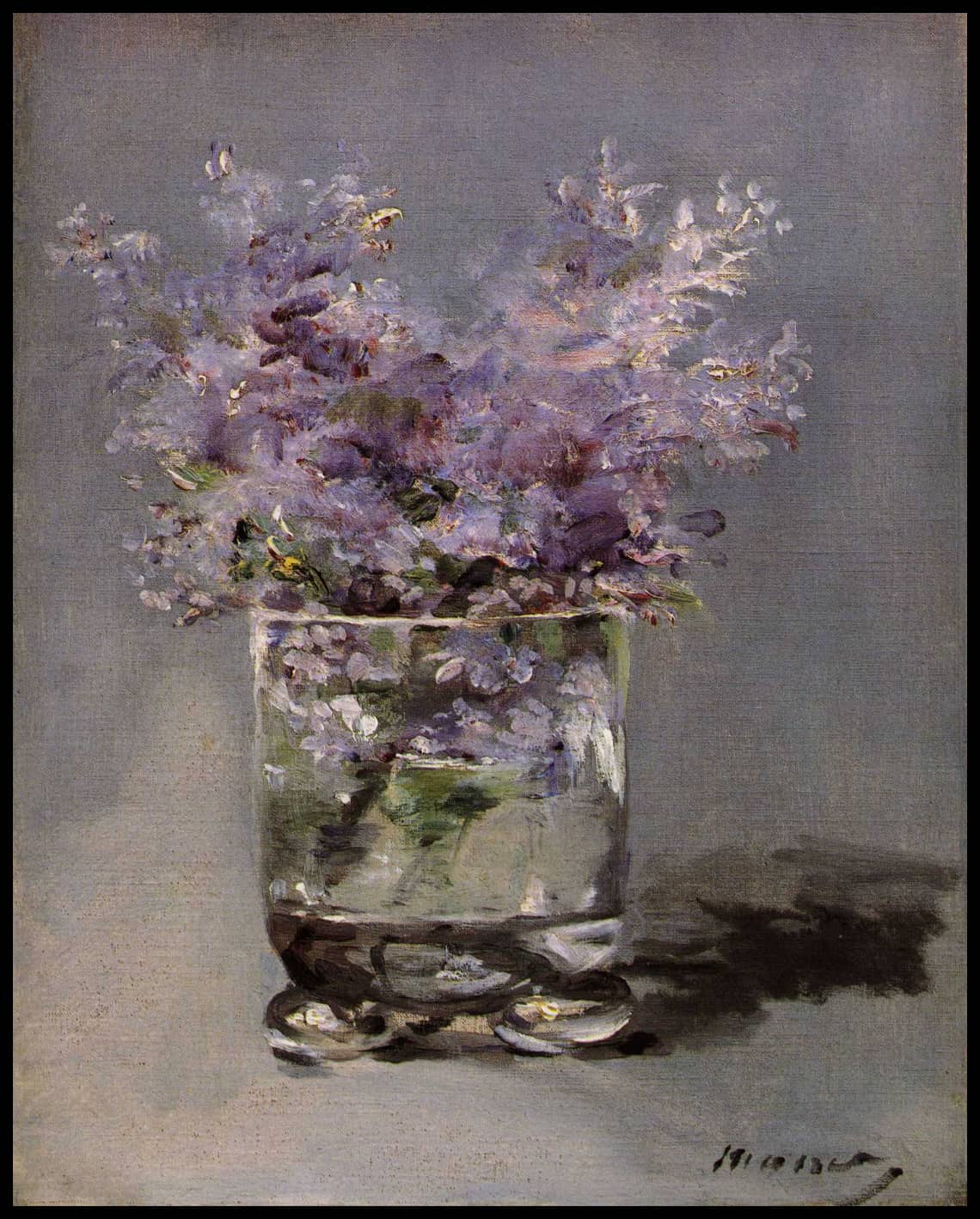 Lilas dans un verre