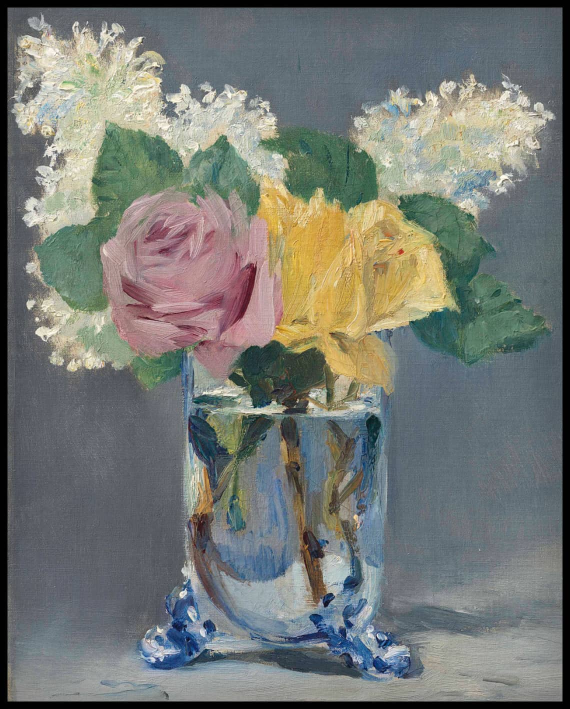 Lilas et roses