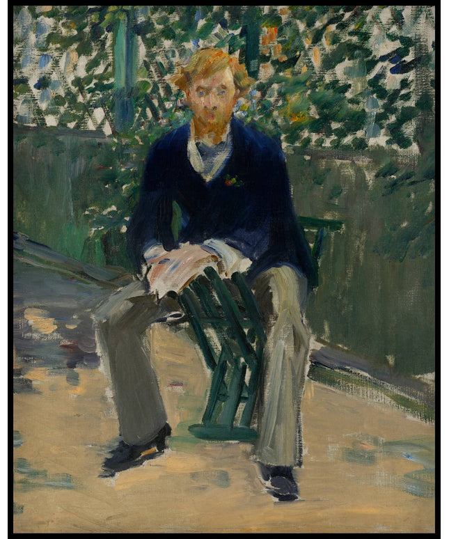 George Moore im Garten des Künstlers