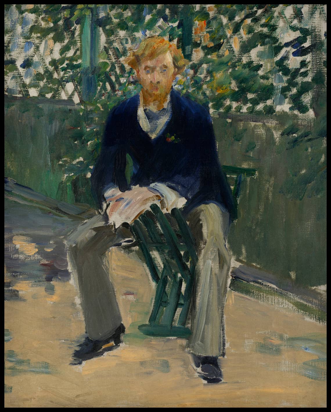 George Moore dans le jardin de l'artiste