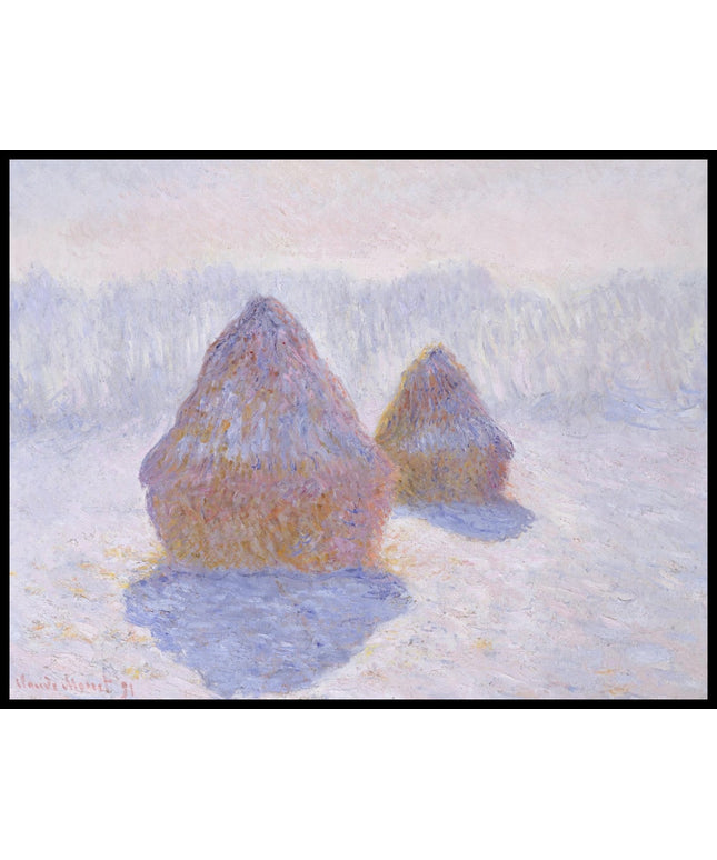 Haystacks (Effect of Snow and Sun)