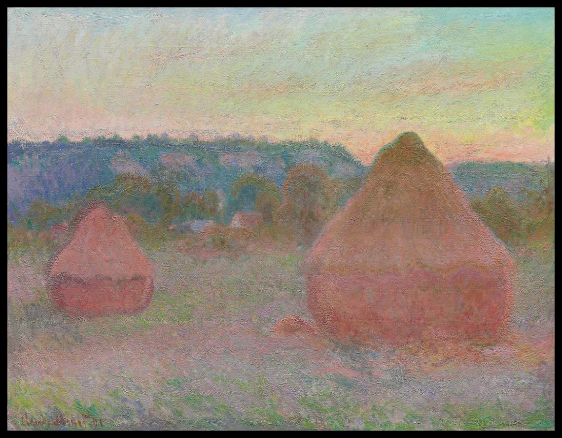 Stacks of Wheat (End of Day, Autumn)