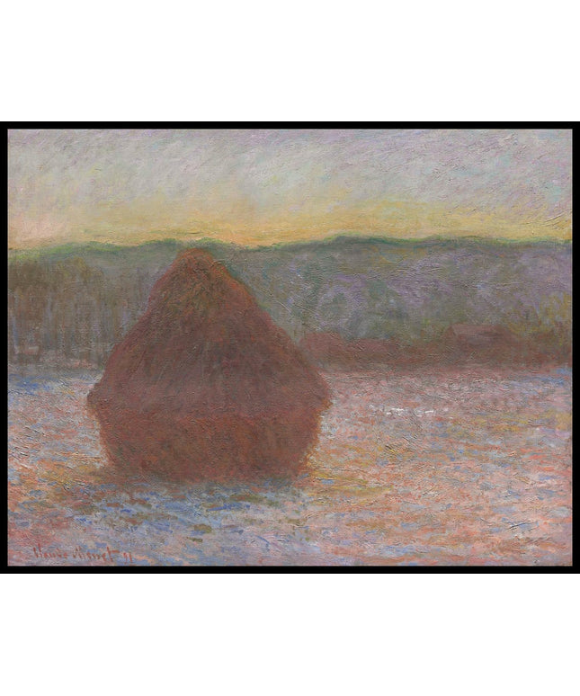 Stack of Wheat (Thaw, Sunset)