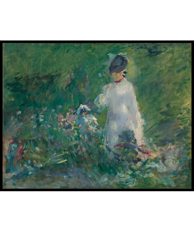 Junge Frau in den Blumen