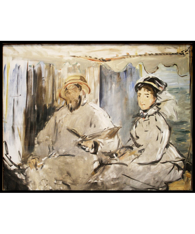 Monet in seinem Atelier