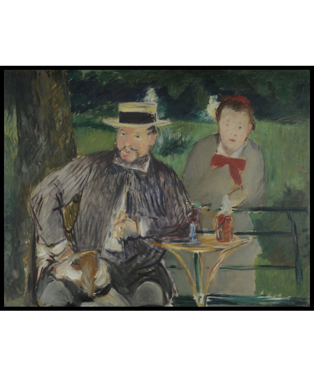 Porträt von Ernest Hoschede und Tochter Marthe