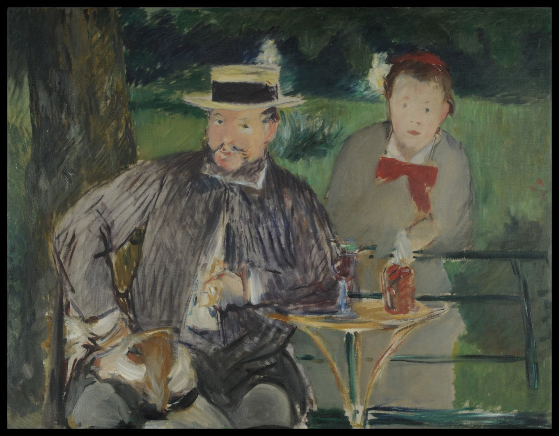 Portrait d'Ernest Hoschede et de sa fille Marthe
