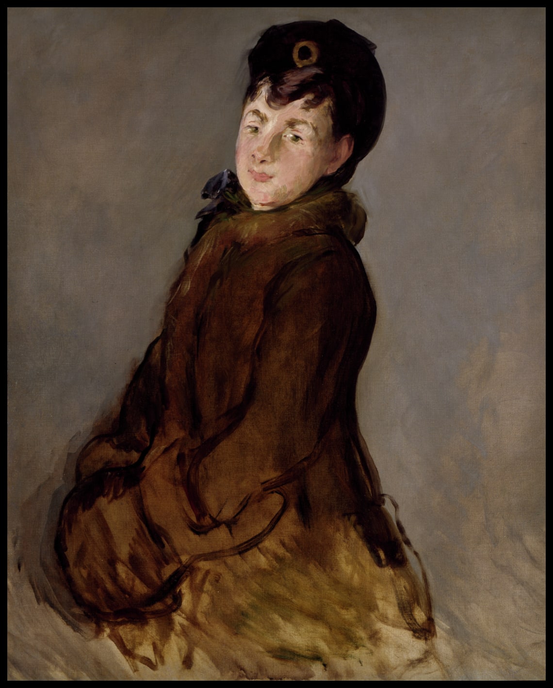 Portrait d'Isabelle Lemonnier avec Muff