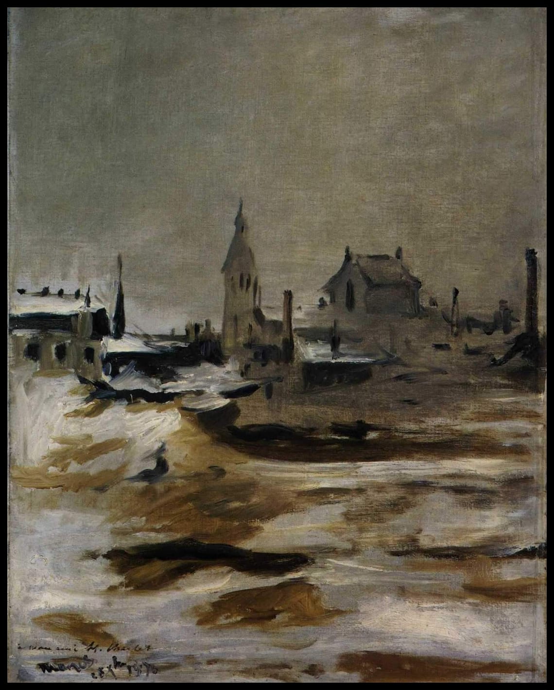 Paysage de neige au Petit Montrouge