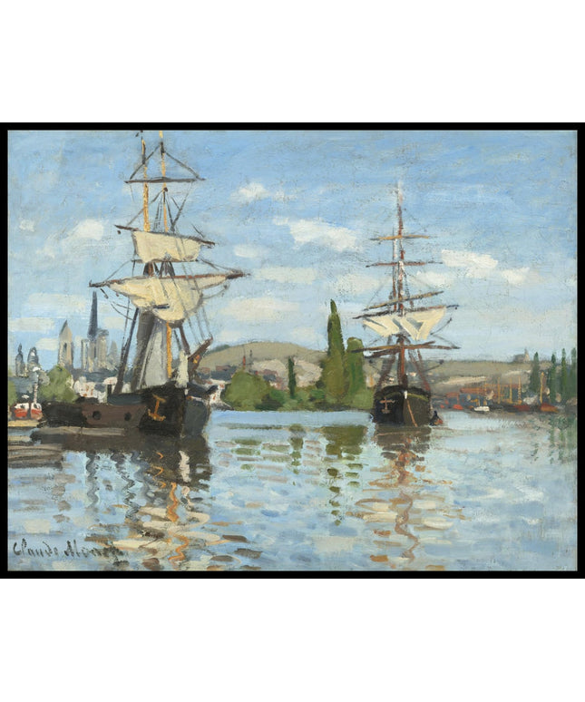 Ships Riding on the Seine at Rouen