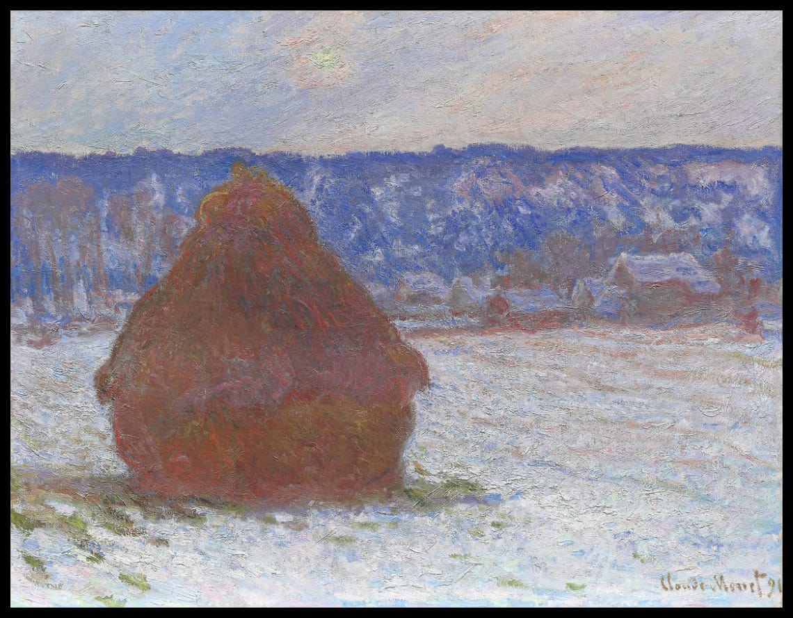 Stack of Wheat (Snow Effect, Overcast Day)