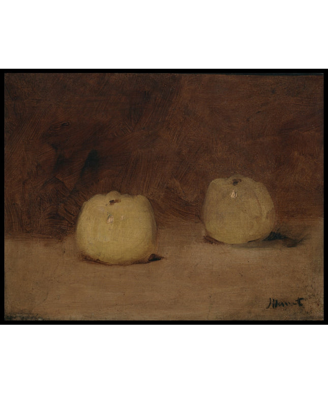 Stillleben mit zwei Äpfeln