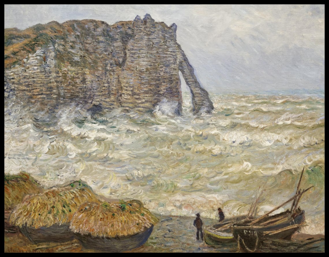 Stormy Sea In Étretat