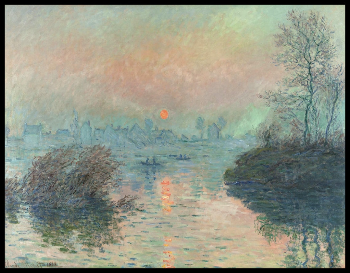 Sunset on the Seine at Lavacourt
