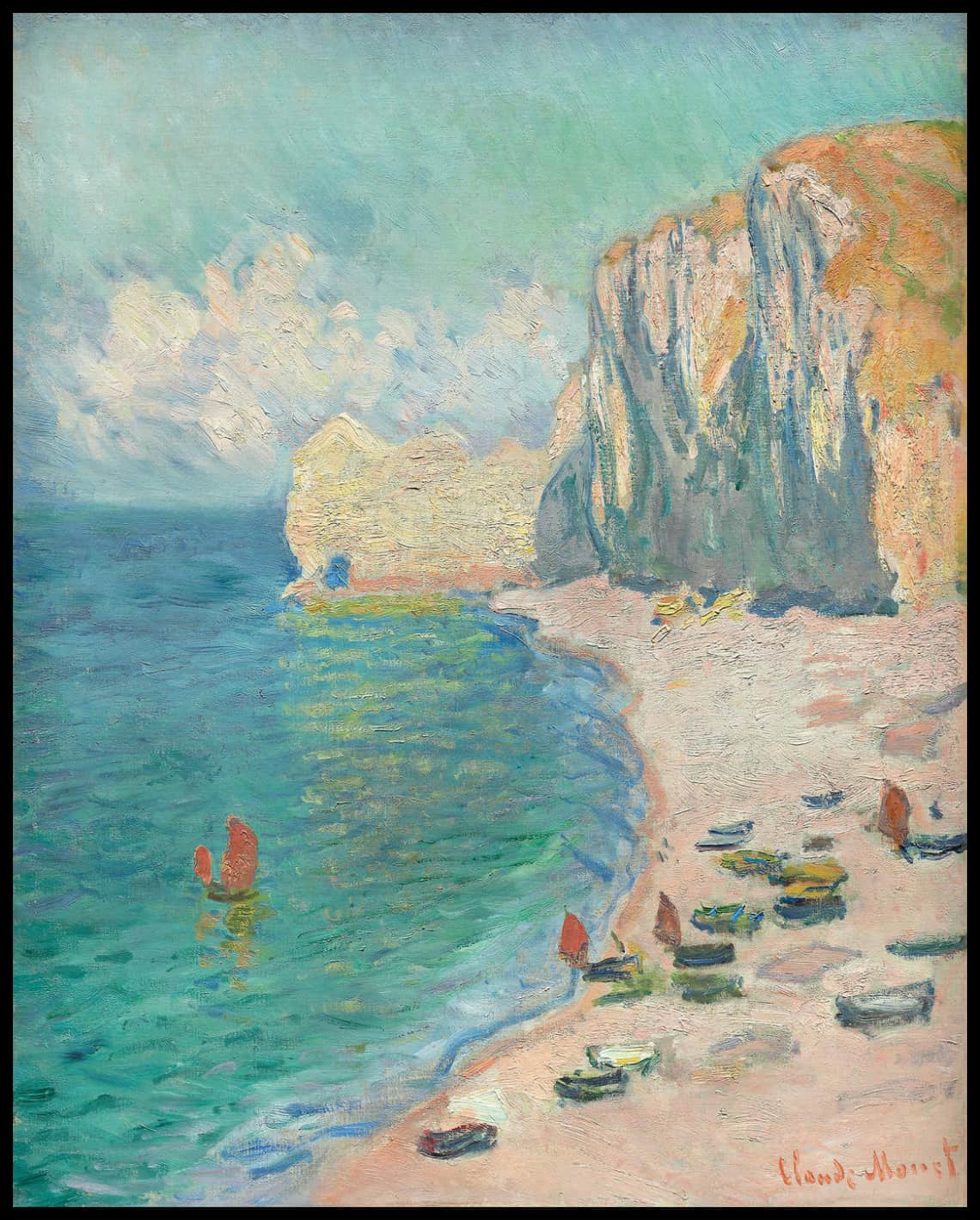 The Beach and the Falaise D'Amont
