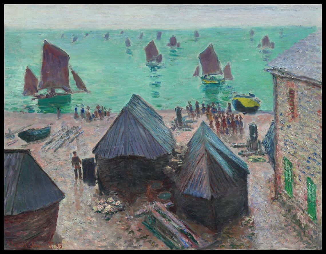 The Departure of the Boats, Étretat