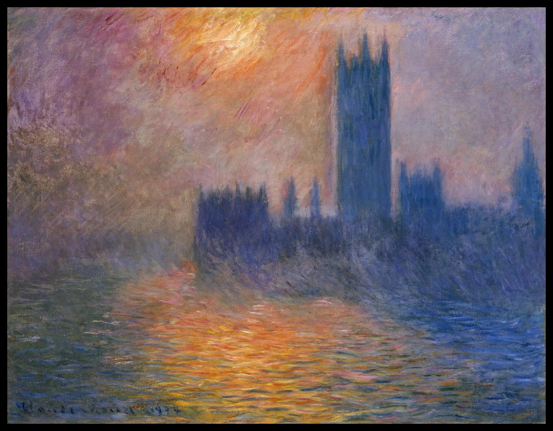 The Houses of Parliament (Sunset)