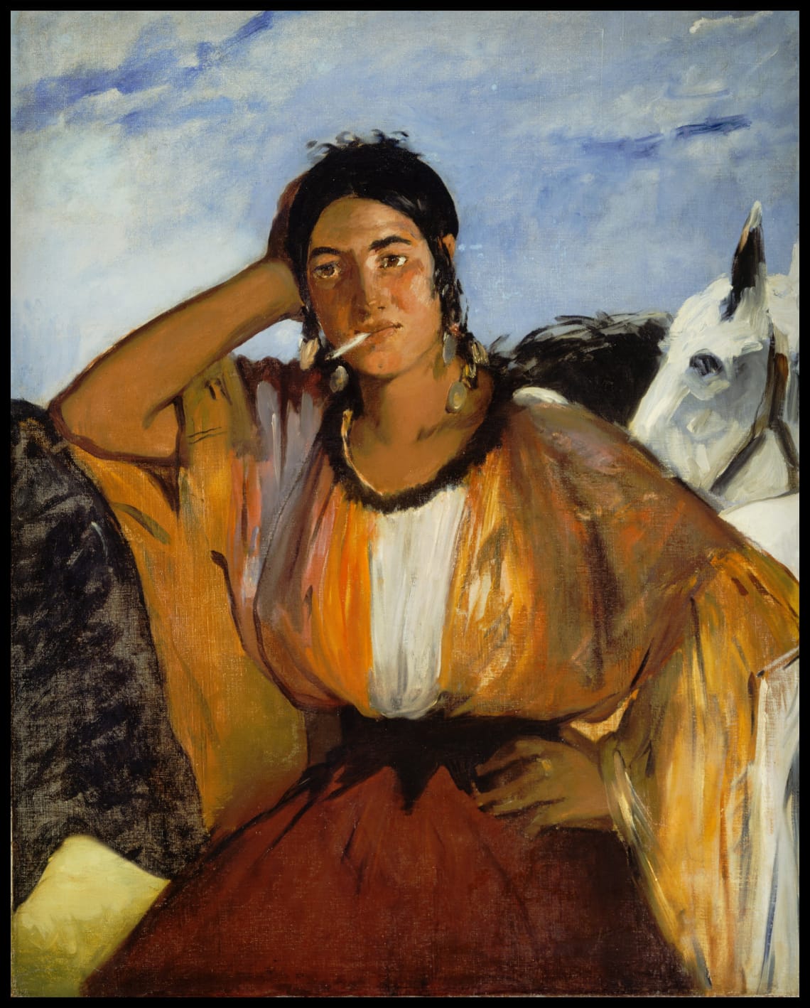 Gipsy avec une cigarette