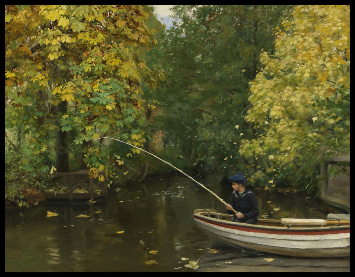 Pêcheur en bateau