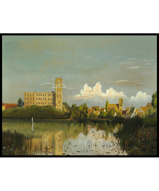 Blick von Süd Kolding auf Koldinghus