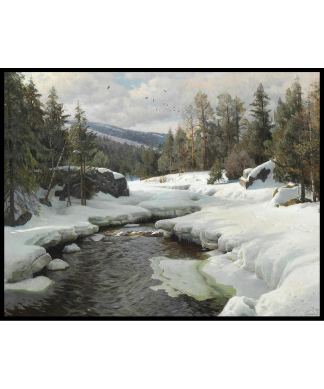 Ein Apriltag mit Schneeschmelze