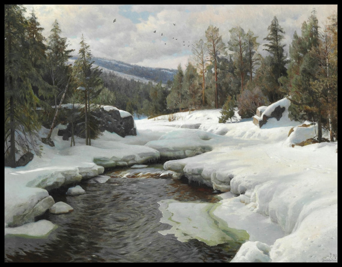 Un jour d'avril avec la fonte des neiges