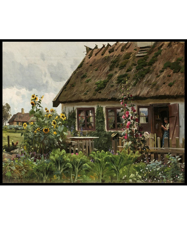 Strickendes Mädchen