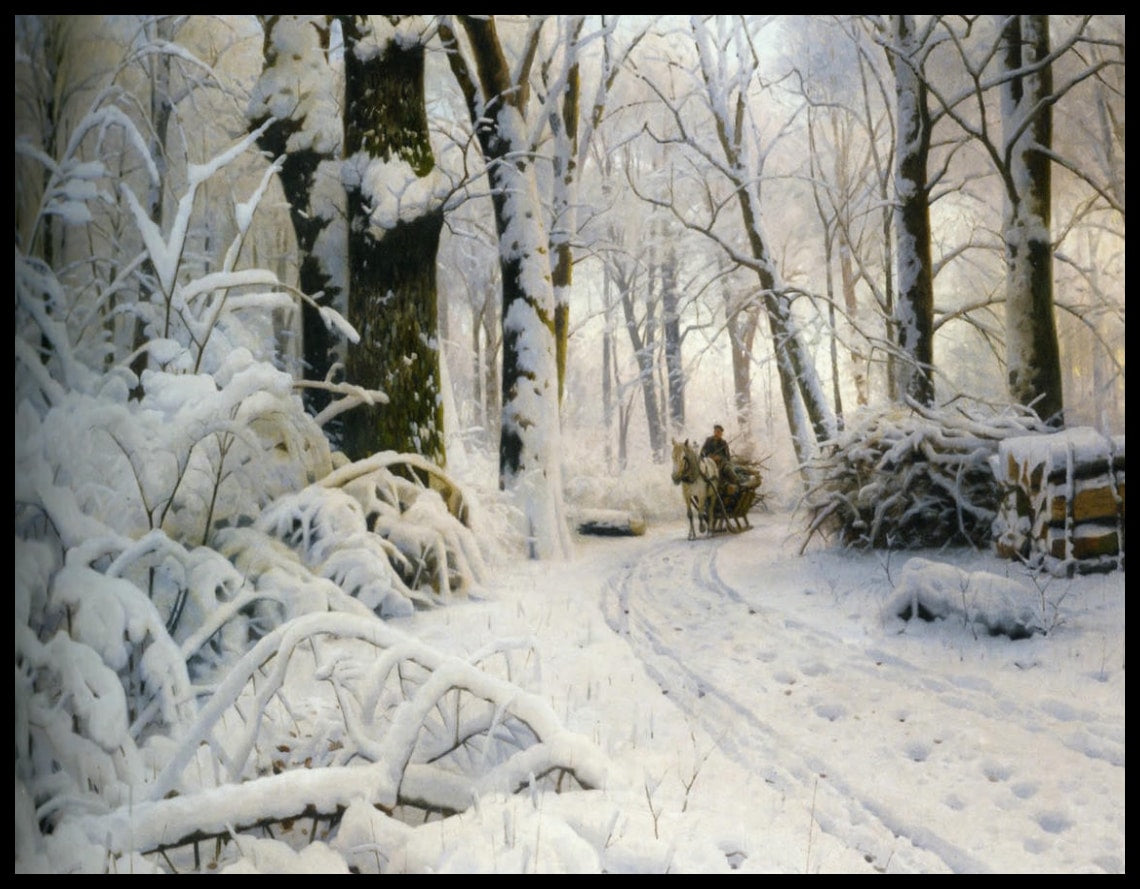 Wald im Schnee
