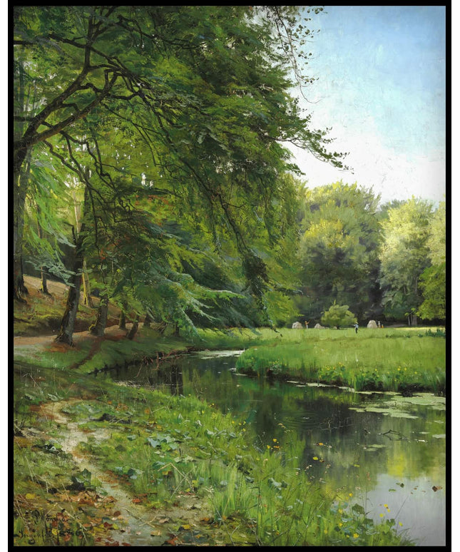 Waldlichtung am Fluss