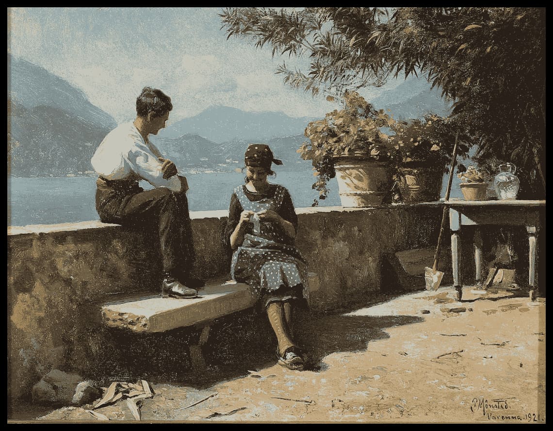 Zwei Italiener am Comer See
