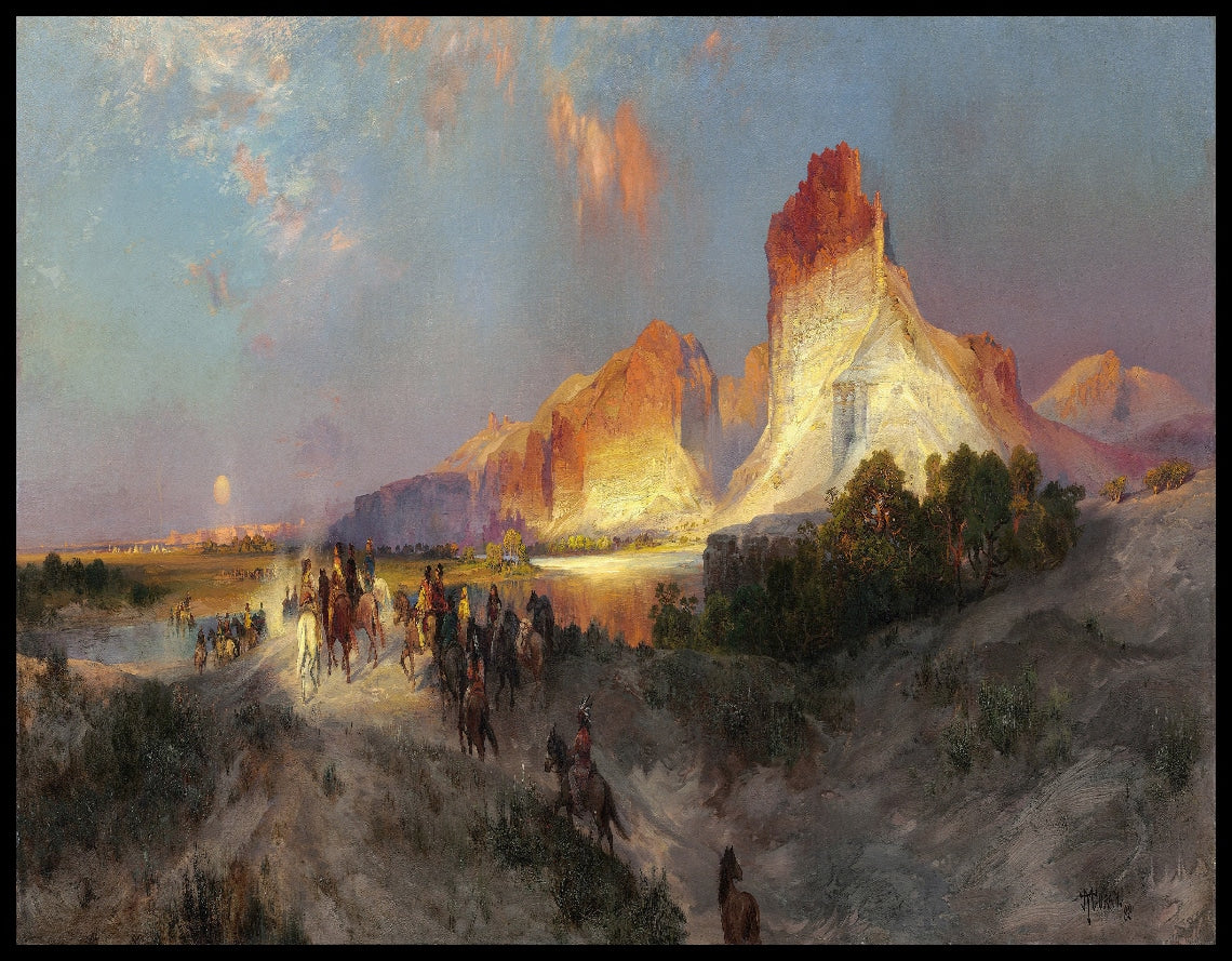 Les falaises de la rivière verte
