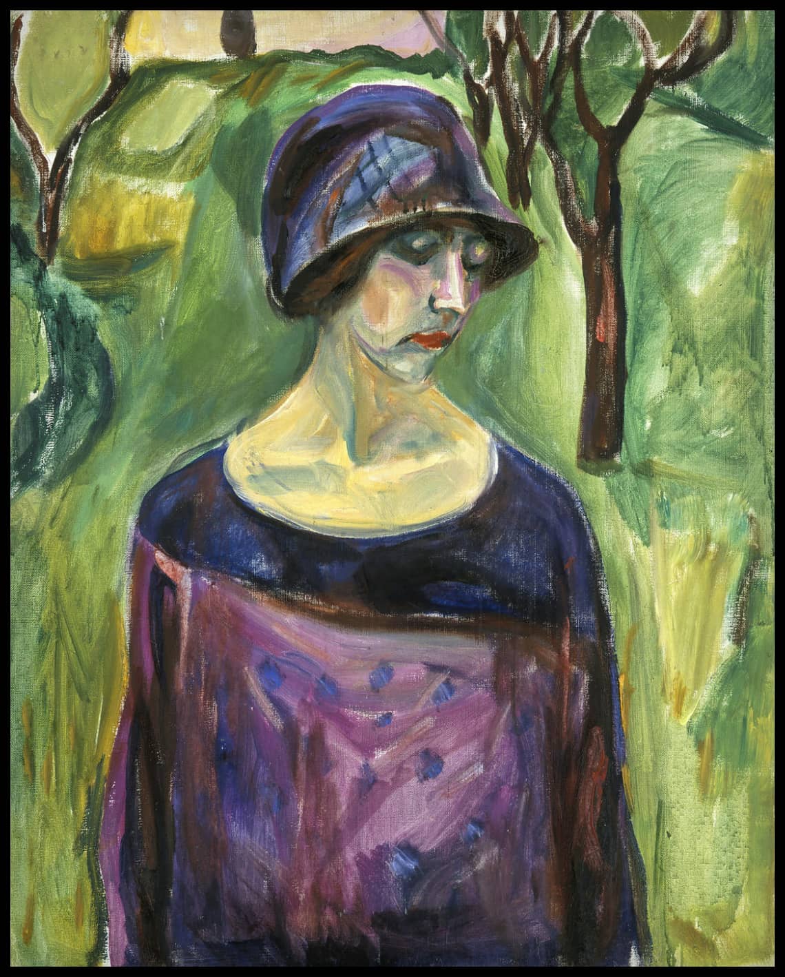 Birgit Prestøe dans le jardin