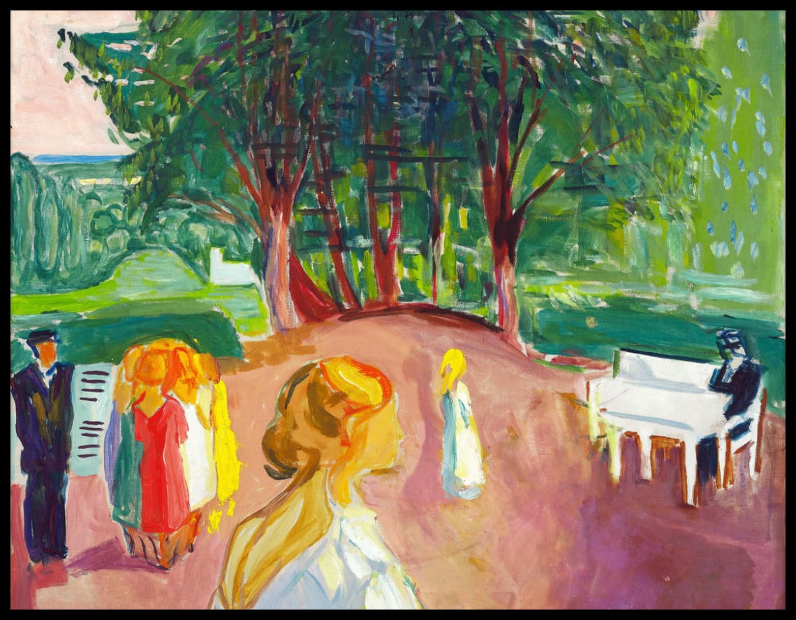 Flirter dans le parc