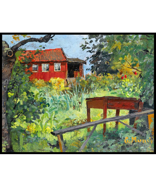 Garden with a Red House