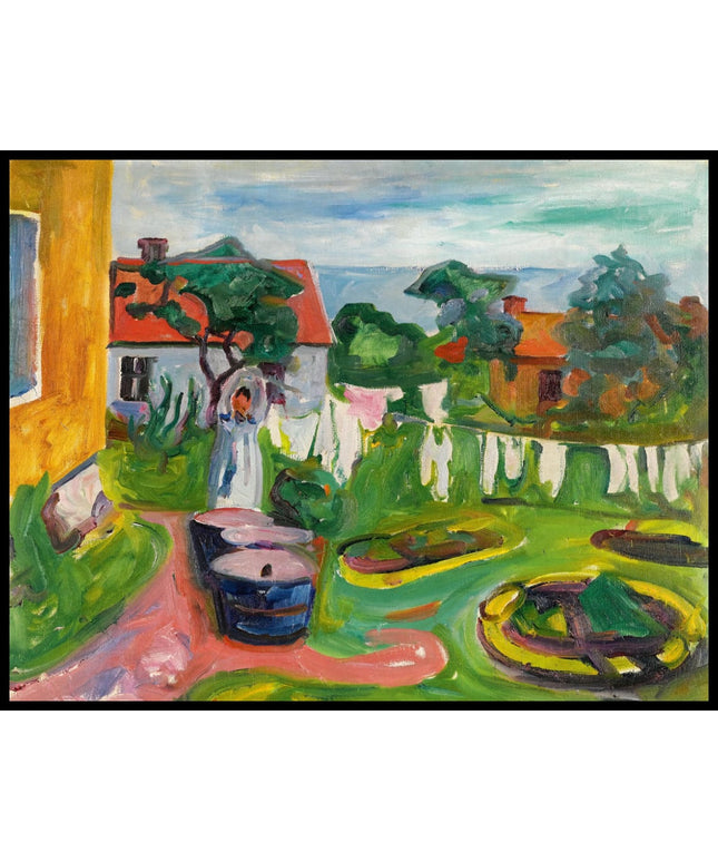 Klestørk I Åsgårdstrand (Clothes On A Line In Åsgårdstrand)