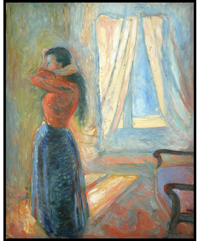 Kvinne Som Speiler Seg (Woman Looking In The Mirror)